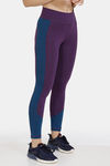 Zelocity Quick Dry Gym Leggings - Purple Pennant — thumbnail 3